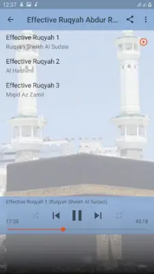 Effective Ruqyah Al Sudais MP3 android App screenshot 2